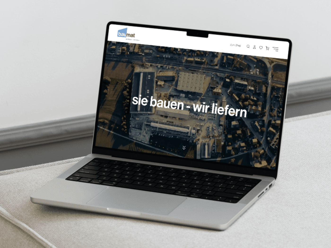 Webshop für Baumat