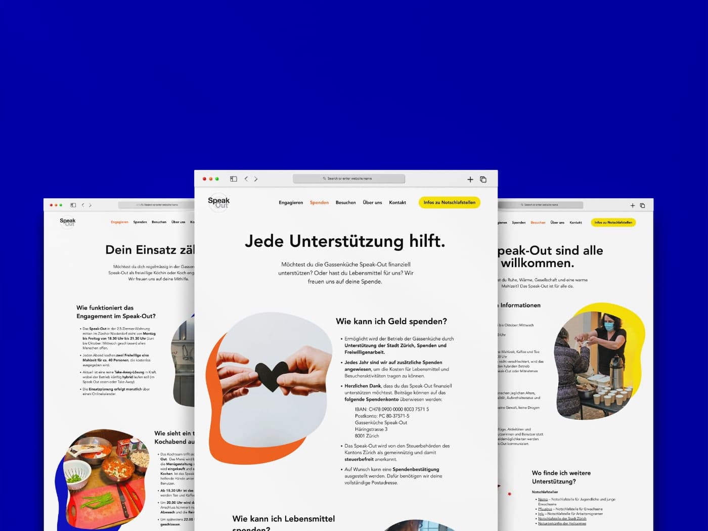 New website: individual detail pages